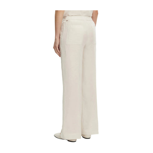 Calvin Klein Pantaloni Pantalone Donna in lino wide leg 34 - Francavilla Moda